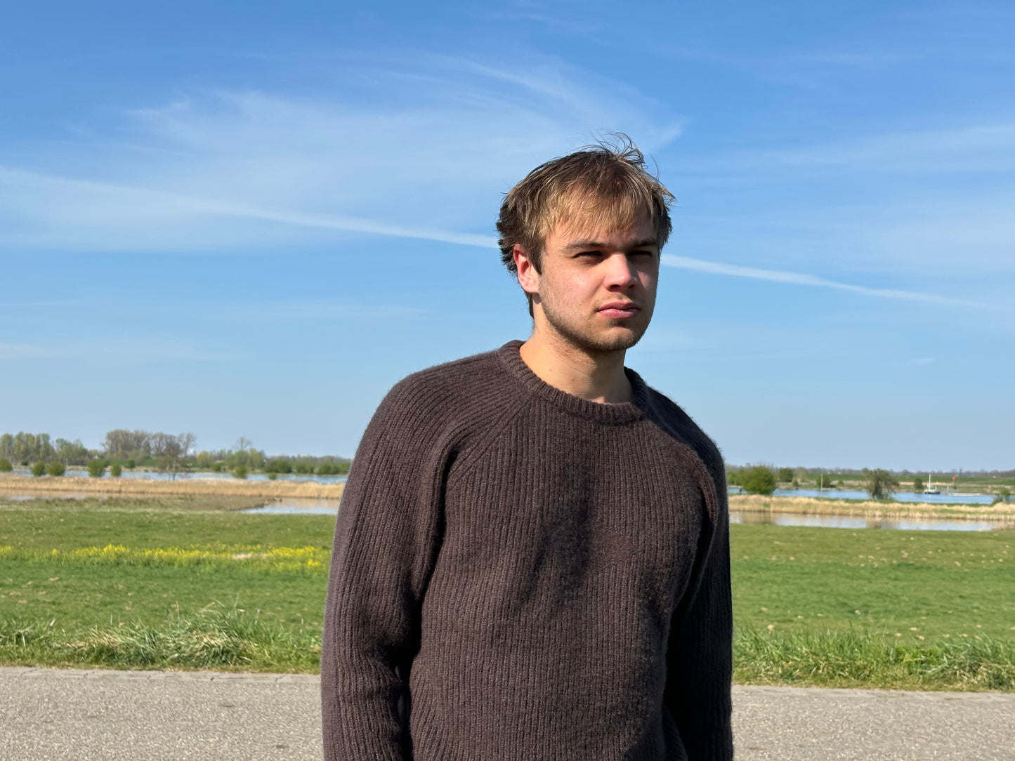 100% cashmere sweater men for autumn - Creare Optimi